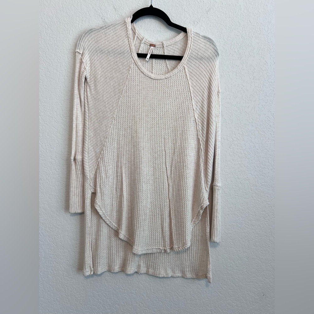 Free People Cream Long Sleeve Ventura Thermal size XS